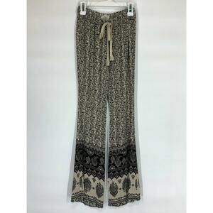 Audrey 3+1 Paisley Wide Leg Plazzo Pants Women’s